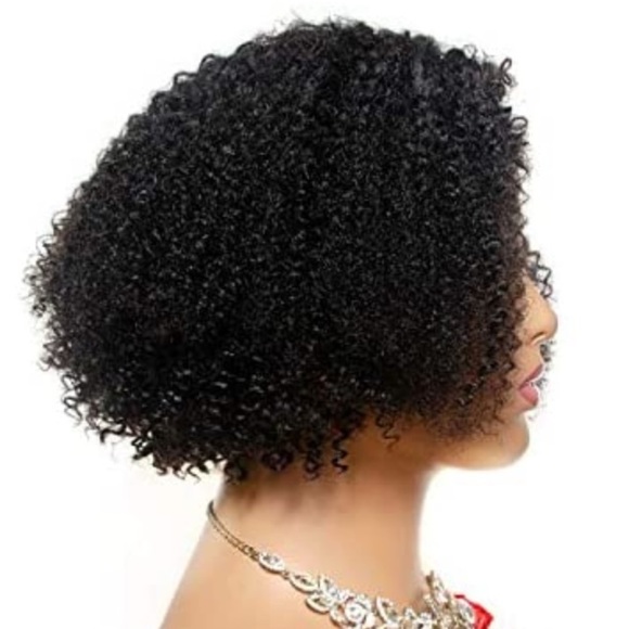 8” LaceFront Short Afro Kinky Curly Wigs main image 4